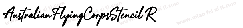 AustralianFlyingCorpsStencil Regula字体转换
